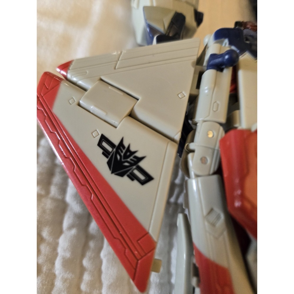 Hasbro Transformers Movie 2007 Starscream Decepticon Figure Plane Red Blue - Picture 4 of 7